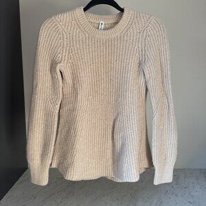 Athleta cream knit sweater size XXS